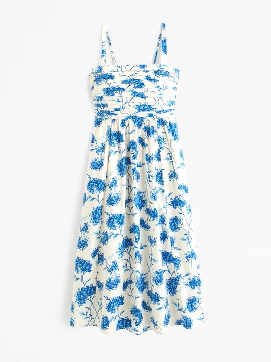 Abercrombie & Fitch Dresses & Skirts - The A&F Emerson Poplin Wide Strap Midi Dress - Small